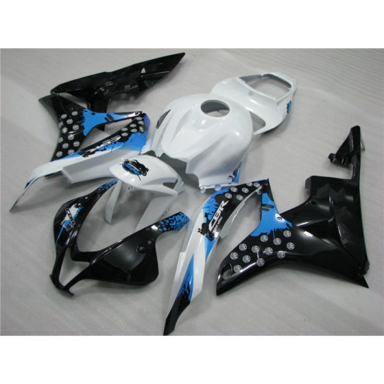 Honda CBR600RR F5 White & Blue Motorcycle Fairings(2007-2008)
