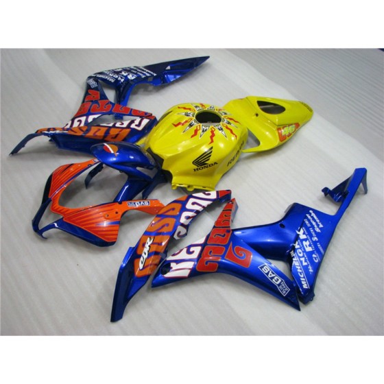 Honda CBR600RR F5 yellow & Blue Motorcycle Fairings(2007-2008)