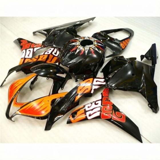 Honda CBR600RR F5 Orange & Black Motorcycle Fairings (2009-2011)