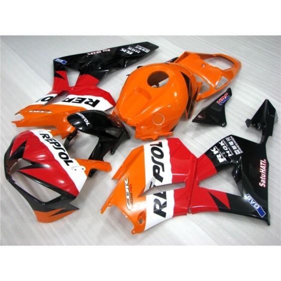 Orange & Red Honda CBR600RR F5 Motorcycle Fairings(2012-2013)