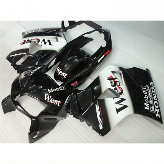 Black Honda VFR800 West Motorcycle Fairings(1998-2001)
