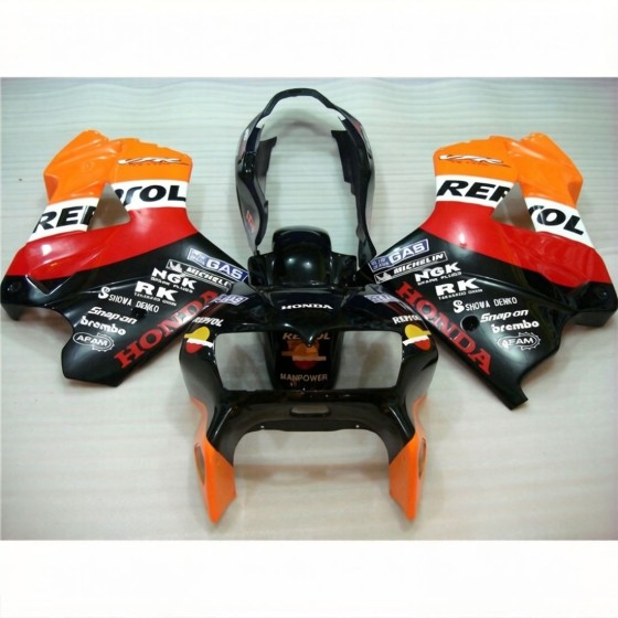 Honda VFR800 Red & Orange Motorcycle Fairings(1998-2001)