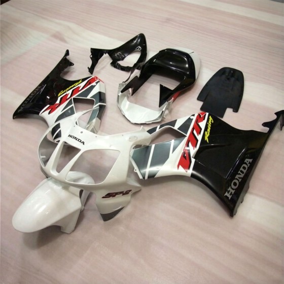 Honda VTR1000 Black & Silver motorcycle Fairings(2002-2006)