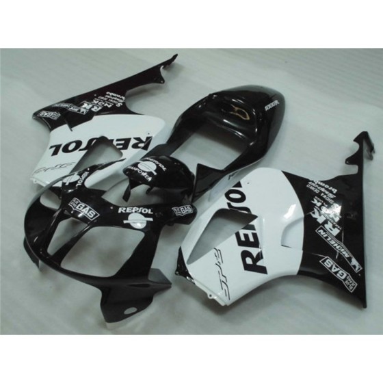 Honda VTR1000 White & Black motorcycle Fairings(2002-2006)