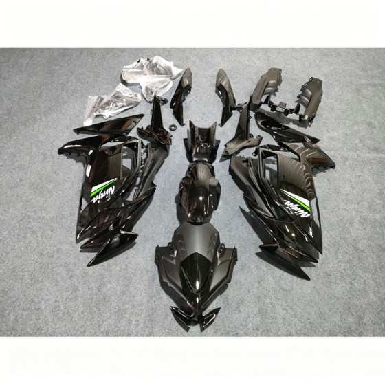 Kawasaki Ninja 650R Black Motorcycle Fairings(2020-2024)