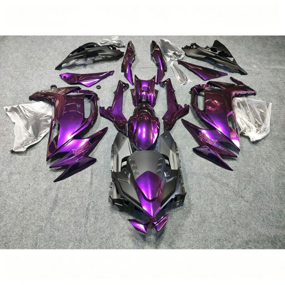 Kawasaki Ninja 650R Chemeleon Purple/Red Motorcycle Fairings(2020-2024)