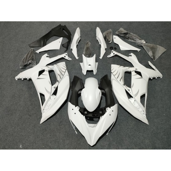 Kawasaki Ninja 650R Matte White Motorcycle Fairings(2017-2019)