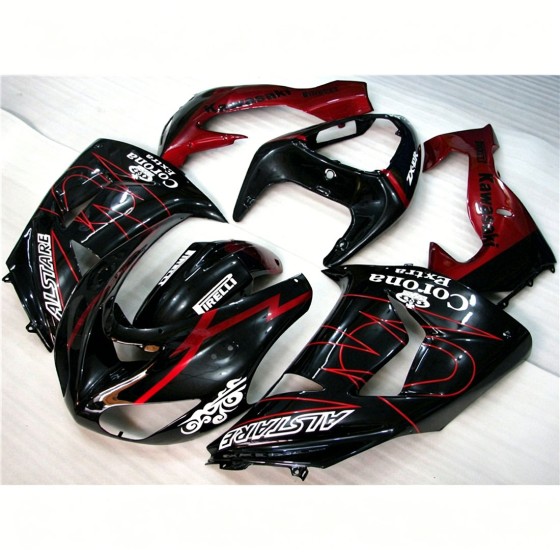 Kawasaki Ninja ZX10R Candy Red Motorcycle fairings(2006-2007)