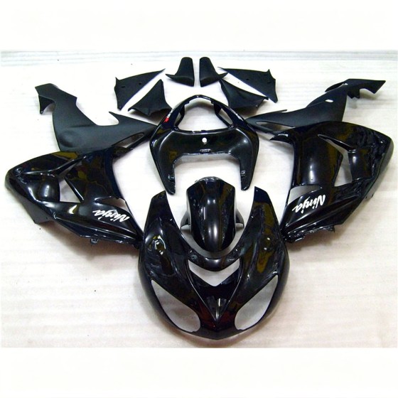 Kawasaki Ninja ZX10R Glossy Black Motorcycle fairings(2006-2007)